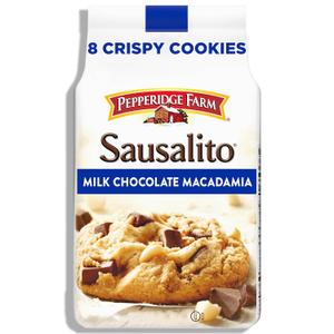 Pepperidge Farm Sausalito Crispy Milk Chocolate Macadamia Nut Cookies, 7.2 OZ Bag (8 Cookies) (EXP 04/19/26)