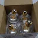 Half Chrome Light Bulb Dimmable 6W Anti Glare LED Light Bulbs 60 Watt E26 Silver Dipped Bulb 4000K Daylight G25 Globe Shape Decorative LED Bulbs G80 Bulbs for Bathroom,Vanity,Mirror,4 Pack