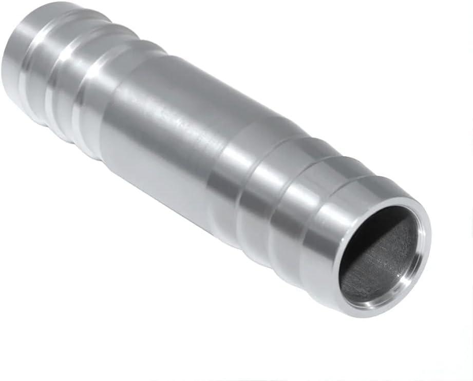 Beduan 304 Stainless Steel 2" Hose Barb Splicer Mender Round Union Coupler Fitting Connector