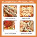 Thanksgiving Party Decorations Set, Turkey Themed Backdrop,Tablecloth, Balloons, Cake Toppers, Fall Theme Party Supplies