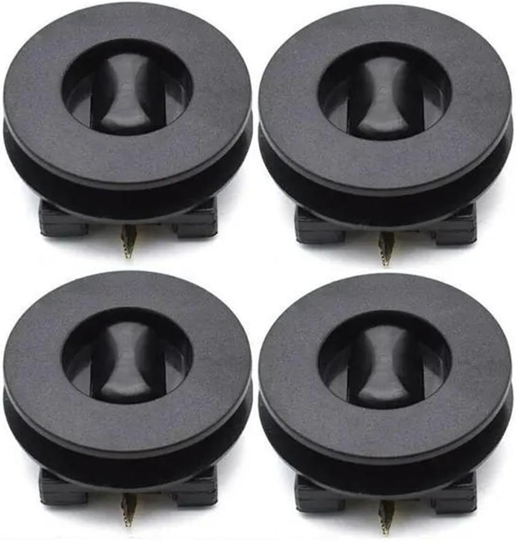 4 Set Mat Carpet Clips Fixing Grips Clamps Floor Holders Sleeves, Interior Floor Mat Non-Slip Fasteners Accessories, Foot Pad Buckle Set, Universal for Cars Portable Fixing Device