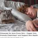 2 x Anti Acne Pillowcase - Queen Size 30x20, Gray, Envelope Style - Oeko-TEX Certified - 75% Viscose Derived from Bamboo, 25% Modal for Smooth, Breathable, Moisture-Wicking Quality