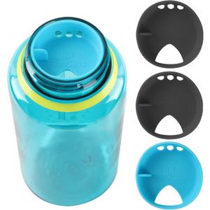 TonGass [4-Pack BPA-Free Silicone Wide Mouth Splash Guard Competible with Nalgene Wide Mouth Water Bottles Anti-Spill Intended Accessory for HydraPak Water Bottle Splash Guard Fits 63mm Waters Bottle