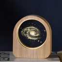 2 x Saturn Crystal Ball Creative Quartz Glass Ball Decorative Crystal, Paperweight Display Engraved Ornament Sculpture Home Crafts Decor Present for Women Friends