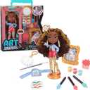 Art Squad Vannah 10-inch Doll & Accessories with DIY Craft Painting Project, Brown Hair, Kids Toys for Ages 3 Up by Just Play