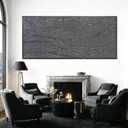 XIANSHOU Contemporary Hand Painted Wall Art Line Wall Decor Abstract Canvas Painting Large Canvas Artwork for Living Room Kitchen Bedroom, Size: 70"L x 32"W