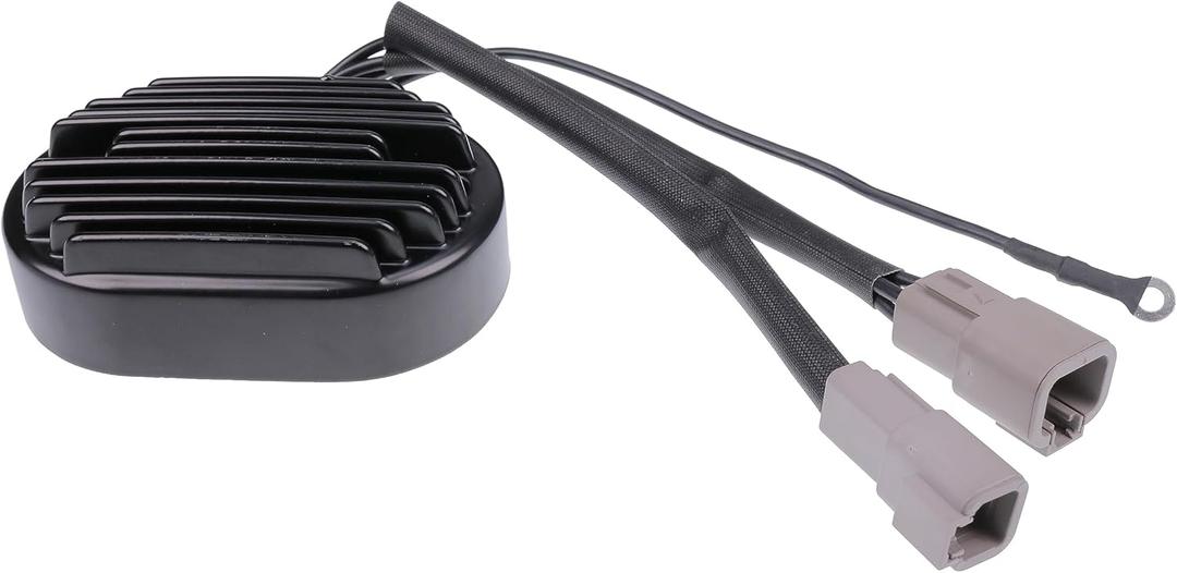 JEENDA 74540-07 Voltage Regulator Compatible with Harley Davidson Heritage Softail Classic/Custom Fat Boy 2007, Softail Duece 2007, 383-087, H4007 Motorcycle Alternator Rectifier