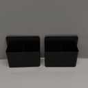 BEYGORM 2 Pack Plastic Magnetic Pen Holder for Refrigerator, Dry Erase Marker Holder for WhiteboardMagnet School Locker Organizer Accessories, Pencil Cup, Pen Caddy, Classroom Organization(Black)