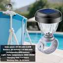 Solar Pool Lights for Above Ground Pools, LED Energy Saving Warm White Light, Waterproof for Frame Swimming Pools Night Accessories (8 Pcs)