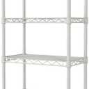 SINGAYE 6 Shelves Storage Shelf Wire Closet Bathroom Organizers Metal Pantry Kitchen Small Garage Shelving Unit Laundry Room Organization Home Corner Rack Estantes para Cocina White 10" Dx16 Wx60H (6 White 10"Dx16"Wx60"H)
