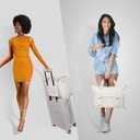 Gym Bag with Yoga Mat Holders, Carry On for Pilates Women & Men with Laptop & Shoe Compartment Large Duffle Travel Weekender Tote with Key Ring Clip Personal Item Workout, Easy to Clean - Beige