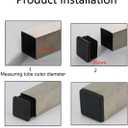 200 Pack 1 Inch Square Plastic Plug, tubing end Cap, Durable Chair Glideit fits 1" Outside Diameter Square tubing