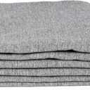 Faux Linen Upholstery Thickened Fabric - 100% Polyester, 12OZ Durable Cloth for Sofa, Chair, Seat Repair & DIY Projects (Gray, 3.3 Yards - 57x118 Inch)