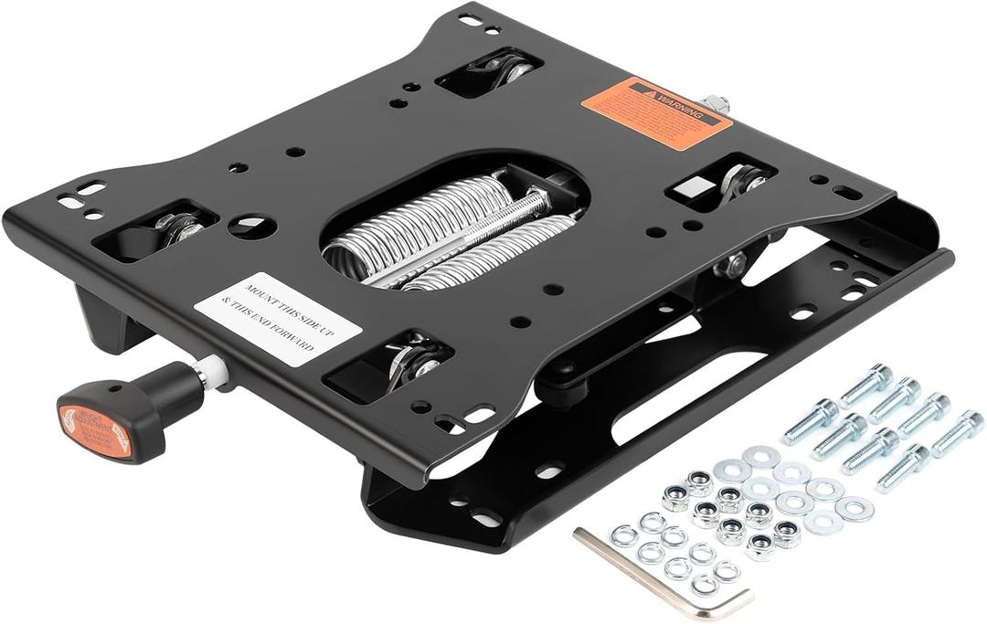 Universal Seat Suspension Kit Low Profile Suspension for Zero Turn Lawn Mower Tractor Forklift, Compatible with Most Aftermarket Seats (Suspension)