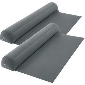 Lilian&Gema 2-Pack Inflatable Bed Rails for Toddlers, Non-Slip Soft FlockingTravel Bed Bumper for Kids for King, Queen, Twin, Full, Toddler-Size Bed, Portable Bed Rails for Hotel, Travel, Home (Grey)