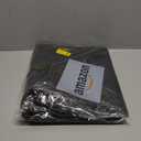 YOTINO Sheet Music Folder, 3 Ring Choral Muisc Folder,13"x10.2" PU Leather Music Binder Black with Elastic Band and Handle Fits Letter Size 8.5 x 11 inch