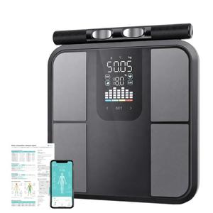 Advanced 8-Electrode Smart Body Composition Scale with Handle, High Precision Full-Body & Segmental Analysis, 50+ App Metrics with BMI, BMR, Muscle Mass, Fat Percentage, 400 lbs Capacity