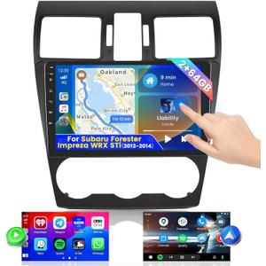 Roinvou [2G+64G] for Subaru Forester Impreza WRX STi 2013-2014 Car Radio with Wireless Carplay/Android Auto, 9 Inch Android 13 IPS Touch Screen Car Stereo, Bluetooth, GPS, WiFi, SWC, HiFi