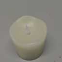 TECHLONG Flameless Candles Battery Operated with Timer, 3D Moving Flame Flickering, Last 600+ Hours Battery Candles, 3" x 3" Ivory Real Wax Electric LED Candle for Wedding Party Decorations