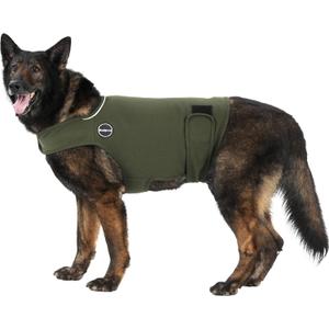 Dog Anxiety Jacket, Skin-Friendly Dog Calming Shirt - Dog Coat for Thunder, Fireworks, Vet Visits and Separation - Keep Pet Calm Without Medicine & Training, Army Green, XX-Large