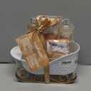 Gift Baskets for Women, Body & Earth Gift Set with Jasmine & Honey Scent Includes Bubble Bath, Hand Cream, Holiday Gift Baskets, Bath and Body Gift Sets for Women, Happy New Year Gifts