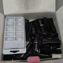 PEACECOLOR Poly Nail Gel Kit, 25 Colors Nail Extension Gel Starter Kit with Slip Solution and U V Light DIY Tools for Beginners with Everything