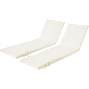 2 Set Lounge Chair Cushions for Outdoor Furniture,77x24 inch Foam Chaise Cushion for Patio Pool Garden