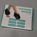 Cordless Ankle Massager with Heat, Ankle Heating Pad, USB Rechargeable Heated Brace Wrap Warmer