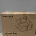 Yunphia Clear Acrylic Indoor Dog Playpen, 8 Panels, 24 in H for Small Dogs