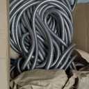 Garden Hose 100FT Stainless Steel Water Hose with 10 Functions Adjustable Spray Nozzle, Heavy-Duty Metal Garden Hose Flexible Durable No-Tangle & Kink Leak Dog Proof Hose for Yard Lawn(Orange)