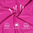 speerise Women Turtleneck Long Sleeve Bodysuit, Adult Stretchy Leotards Tops with Zipper Closure Soft Jumpsuit for Gymnastics (Pink, M)