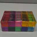 Meooeck 20 Pcs Acrylic Gem Cubes Blocks for Kids Translucent Rainbow Building Blocks Crystal Light Shadow Stacking Toys for School Education Training Learning(2 Sizes)