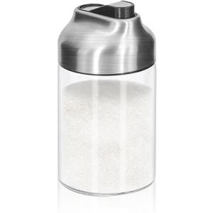 Aelga Glass Sugar Dispenser with Pour Spout, Weighted Pourer, Coffee Bar Accessories for Coffee, Tea and Baking