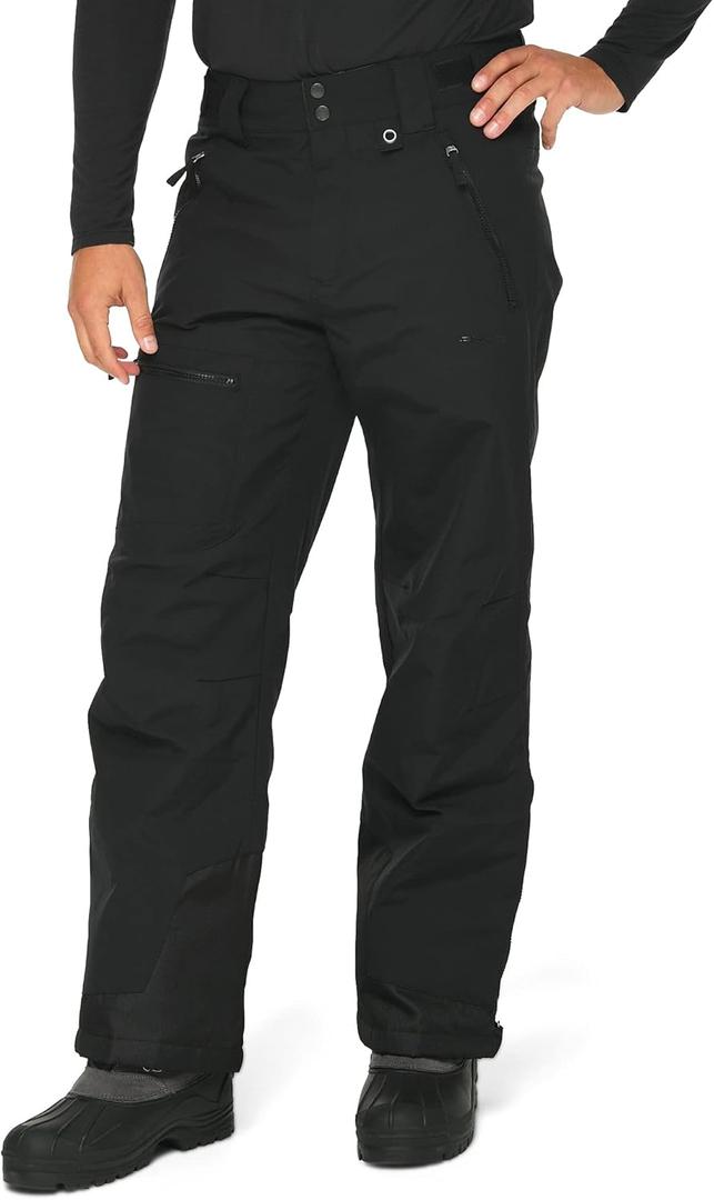 Arctix Men's Mountain Insulated Ski Pants (Large/32" Inseam, Black)
