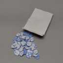 MotiMind 100 Pcs Bow Wax Seal Stickers Wedding Invitation Envelope Seal Stickers, 3D Self Adhesive Stamp Decals for Invitation, Baby Shower, Greeting Cards, Gift Wrapping(Dusty Blue)