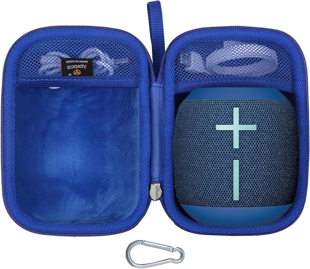 Aproca Blue Portable Storage Hard Case, for Ultimate Ears WONDERBOOM 4 / WONDERBOOM 3 Portable Waterproof Bluetooth Speaker and Accessories