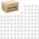 Evershine 100 Pack 1 Inch Craft Foam Ball - White Smooth Craft Foam Polystyrene Balls for DIY Craft and Art School Project