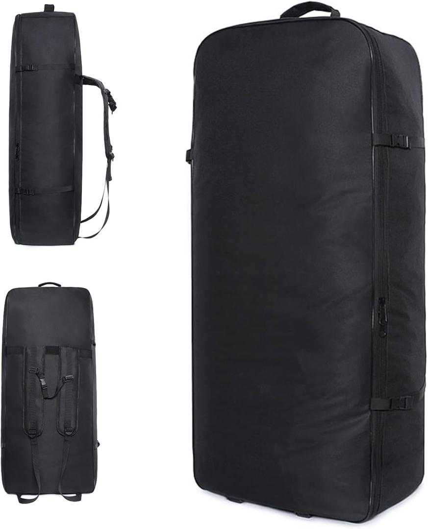 Paddle Board Backpack 37x16.5x9.5in Zippered Inflatable Paddle Board Bag with Handle and Buckle Strap Nylon Paddle Board Bag for, Surfboard, Bag Only, Paddle Board Backpack