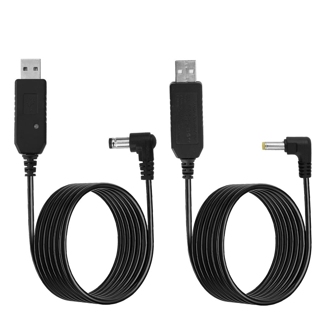 2pcs USB Charger Cable for Rugged Radios, Extra Large Battery Replacement Charging Cord Radio Accessories Compatible with V3/ R1/ GMR2/ GMR2-PLUS/RH-5R