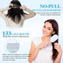 Retractable Cushion Massage Comb BrushRetractable Hair BrushAnti Static Self Cleaning Hair Brush For Women And Men, Anti Static Pull Ring Air Cushion Massage Brush (Blue)