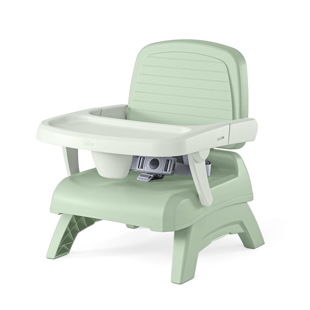 Chicco Bento Booster 3-in-1 Portable Booster Seat for Table, Feeding Seat and Toddler Chair for Babies and Toddlers, for Children up to 50 lbs., Lightweight, Compact Fold | Sage/Green