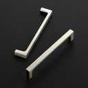 Ravinte 25 Pack Solid 5 Inch Kitchen Square Cabinet Handles Brushed Nickel Pulls Drawer Pulls Kitchen Cabinet Hardware Handles Brushed Nickel