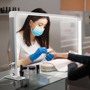 gelpal Nail Tech Lamp for Desk，32" 48W Professionals Led Light, Desk Lamp for Lash Eyelash Extension,Color Temperature 2700K-6000K, Makeup lamp,Salon&Home(Silver)