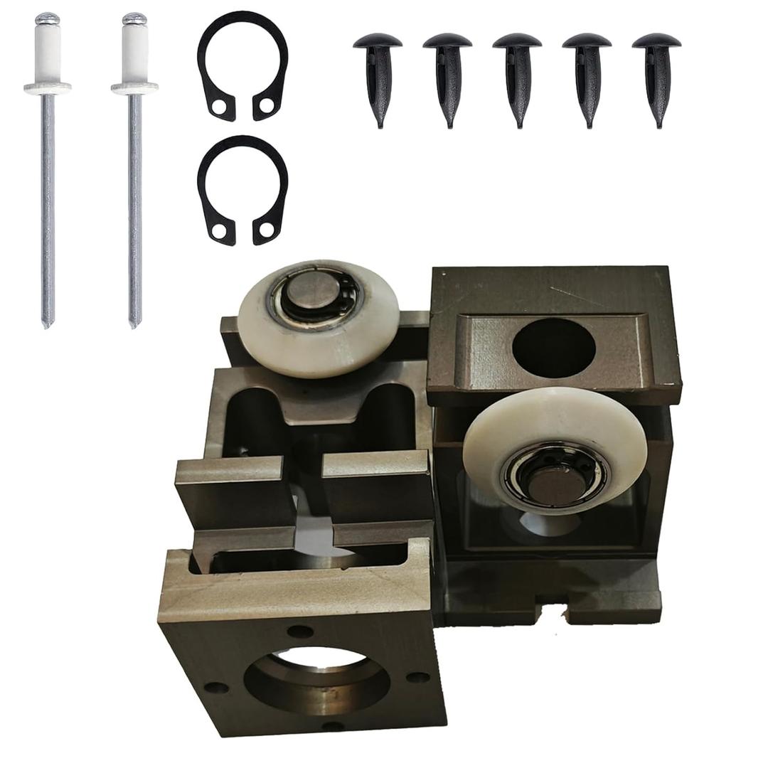 379060 Standard Bearing Block Kit with Roller for in-Wall Slide-Outs on RvIncludes Upper and Lower Blocks Rivets Exact-Match Component Replace OE 379060