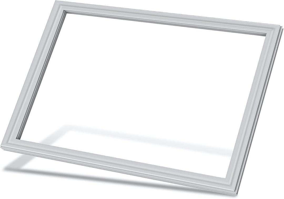 Upgraded W10443316 Gray Freezer Door Gasket, 31"×23" Fridge Gasket | Magnetic Refrigerator Door Seal Fits Whirlpool, Kenmore, KitchenAid, Replaces W10180623 W10571961 W10443316N W10571961N