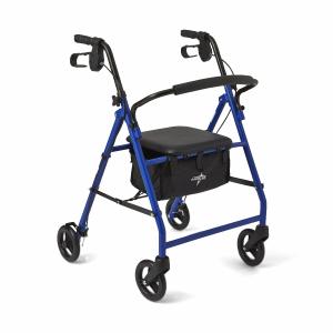 Medline Basic Rollator with 6in Wheels 350lbs Blue