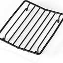 TreeLen Roasting Rack for Roasting Pan,Baking Rack for Cooking, Roasting, and Grilling,V Shape Non-Stick Wire Rack,108" Black