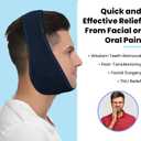 Fittest Pro Wisdom Teeth Ice Pack Head Wrap Jaw Ice Pack for Face Oral Surgery, 4 Hot Cold Gel Pack for TMJ, Tooth Extraction, Tonsillectomy Recovery
