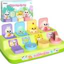 Easter Pop Up Toys for Toddlers, Toddler Toys for Easter Bakset Stuffers, Early Educational Toys, Interactive Pop Up Easter Toys, Easter Toddler Toys for Boys and Girls Age 18+ Months