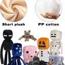 XSLWAN 8Pack Snow Golem Plush, Enderman Plush, Baby Wolf, Baby Pig, Spider, bat, Skeleton Shooter, Squid Stuffed Animals ToysGreat Gift for Children and Fans.